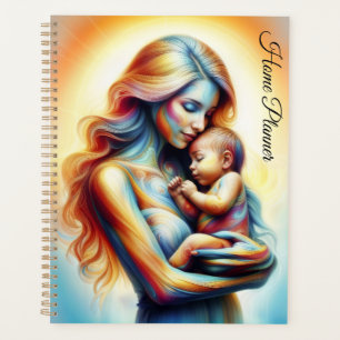 Scène radieuse Divine mère et enfant