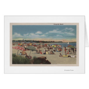 Scène serrée de plage