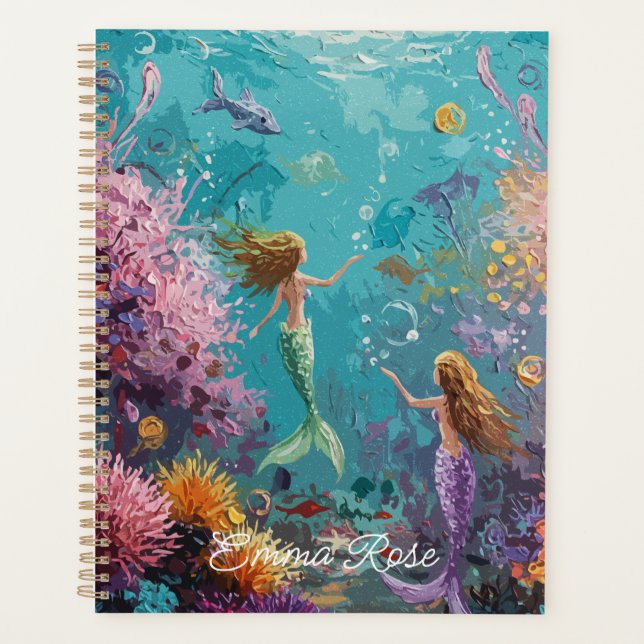 Scène sous-marine de sirène enchantée (Devant)