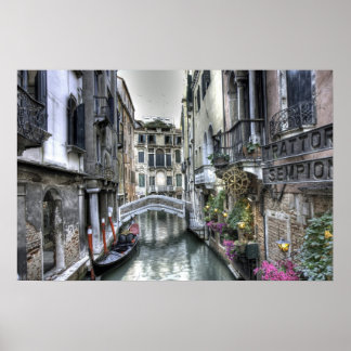 Scène urbaine à Venise Poster