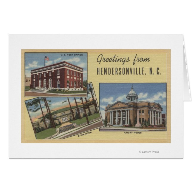 Scènes de grandes lettres - Hendersonville, NC (Devant horizontal)
