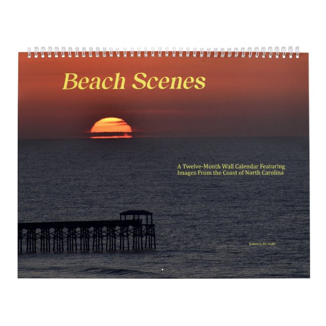 Scènes de Plage de Caroline du Nord Calendrier    (Protection)