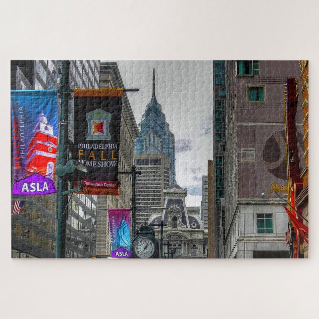 Scènes de rue de Philadelphie. Puzzle (Horizontal)