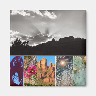 Scènes de Sedona Collage Photo Magnet