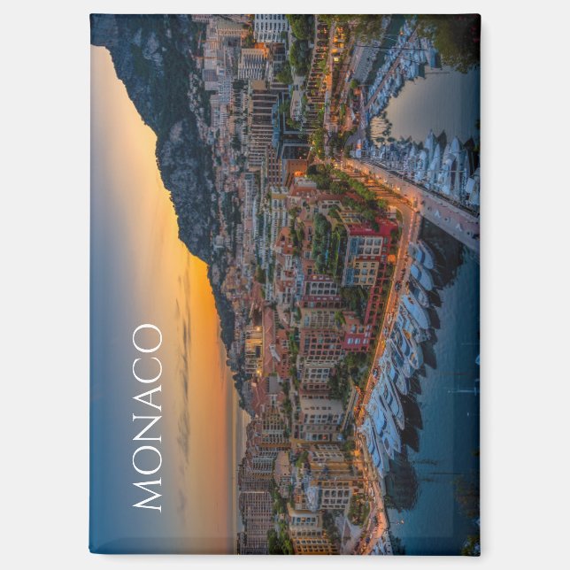 Scenic Monaco Souvenir Fridge Magnet Memento (Recto)