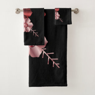 Scénographie de serviette de salle de bains de