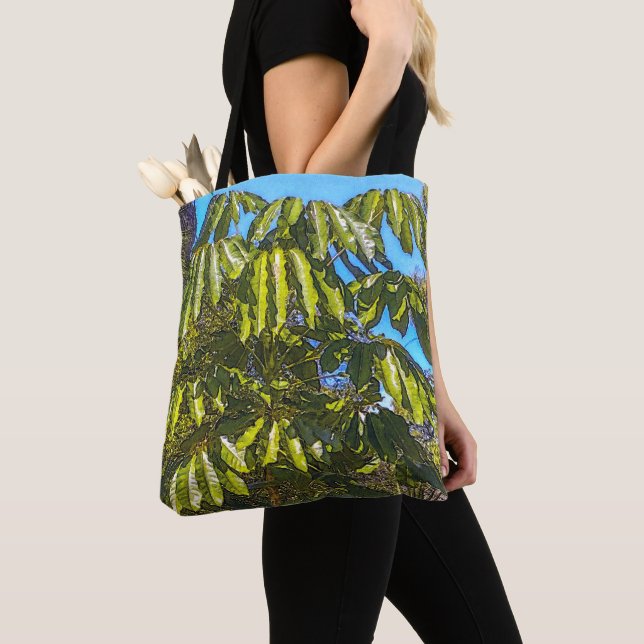 Schefflera Umbrellas Tote Bag (De près)
