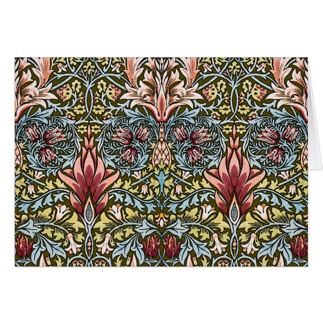 Schéma floral William Morris Snakeshead (Devant horizontal)