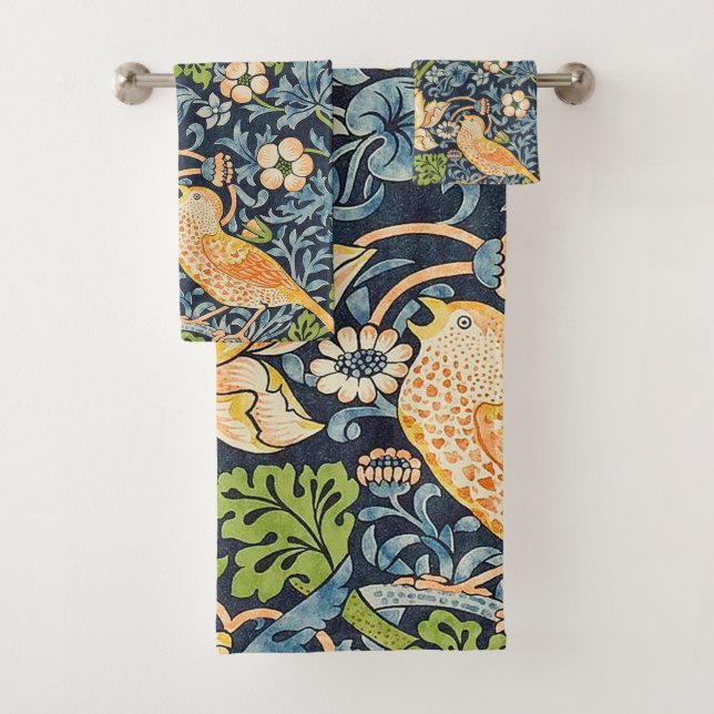 Schéma floral William Morris Strawberry Thief (En situation)