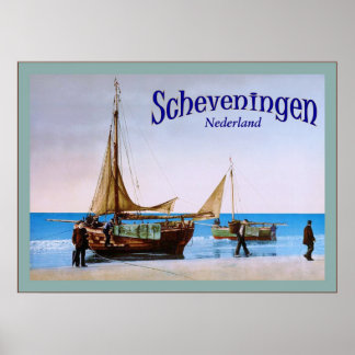 Scheveningen ~ Nederland ~ Poster Vintage voyage