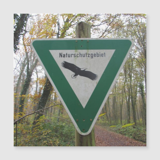 Schild Naturschutzgebiet (Devant)
