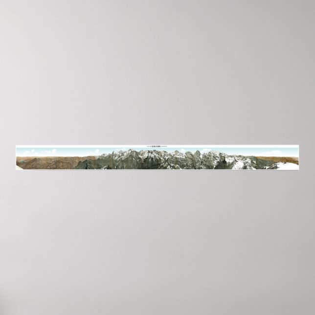 SCHILTHORN Swiss Alps Panorama 360° Poster (Devant)