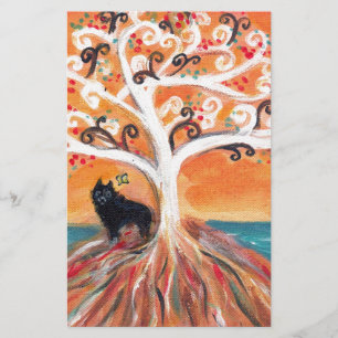 Schipperke aime l'arbre spirituel beauté de l'oran