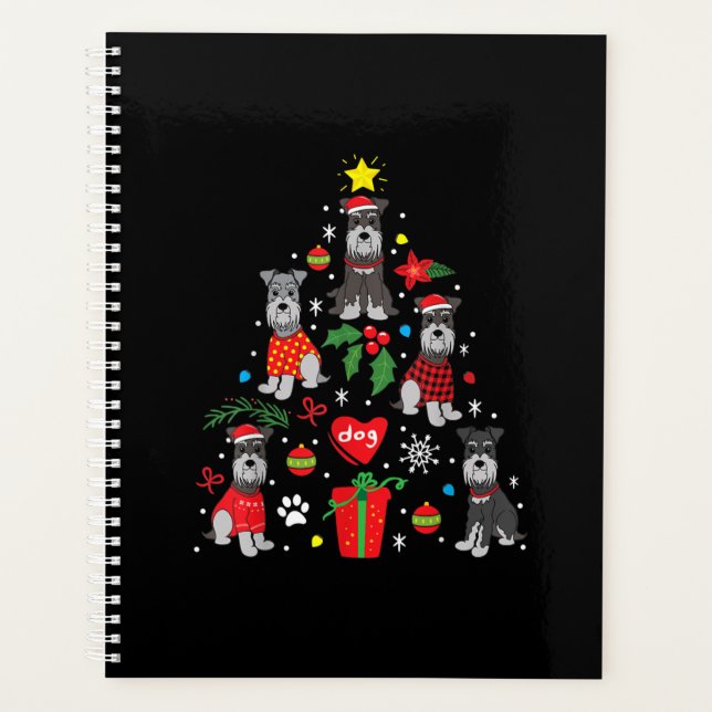 Schnauzer Arbre de Noël Ornement Drôle chien anima (Devant)