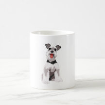 Schnauzer blanc illustration Mug