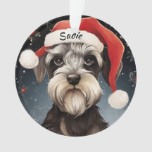 Schnauzer Custom Christmas Orament