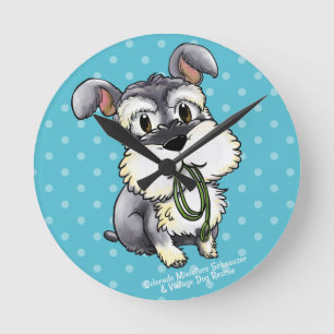 Schnauzer de Fozi - horloge murale personnalisable