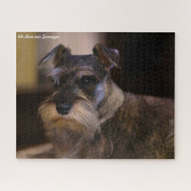 Schnauzer Dog Jigsaws. Puzzle (Horizontal)