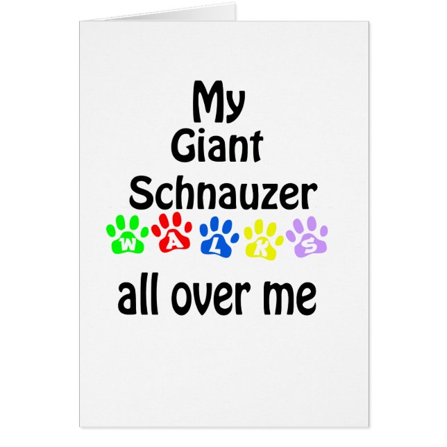 Schnauzer Géant Marche Design (Devant)