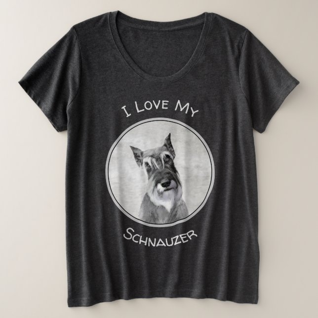 Schnauzer (Giant) Peinture - Chien Art (Design devant)