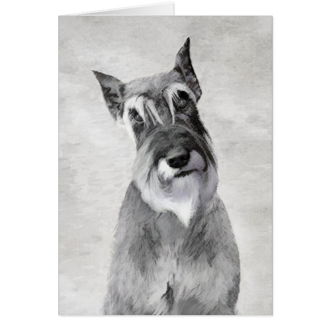 Schnauzer (Giant) Peinture - Chien Art (Devant)