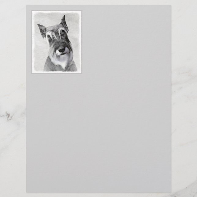 Schnauzer (Giant) Peinture - Chien Art (Devant)