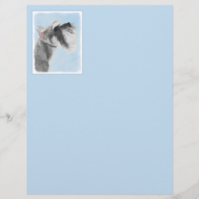 Schnauzer (Giant, Standard) Peinture - Chien Art (Devant)