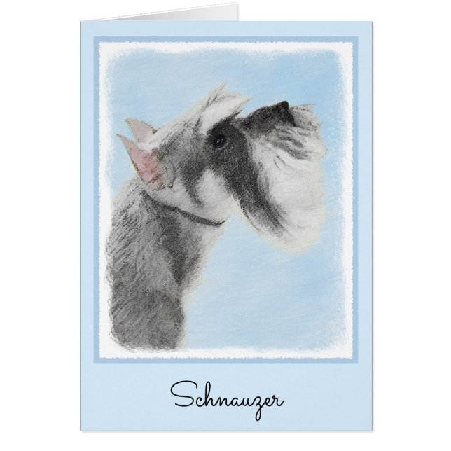 Schnauzer (Giant, Standard) Peinture - Chien Art (Devant)
