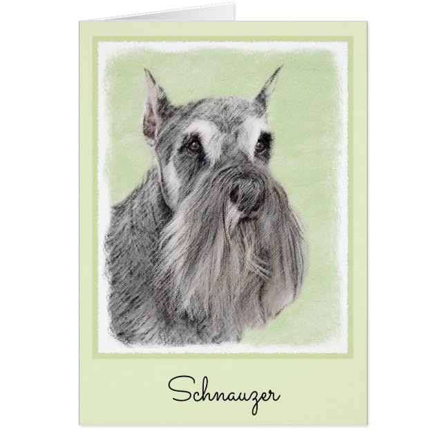 Schnauzer (Giant, Standard) Peinture - Chien Art (Devant)