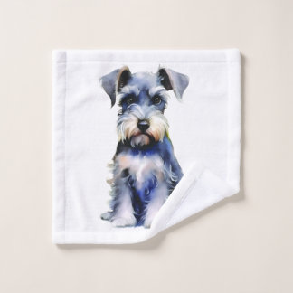 Schnauzer miniature d'aquarelle