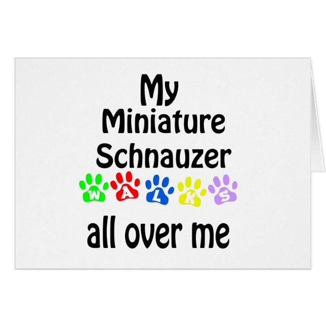 Schnauzer miniature marche conception (Devant horizontal)