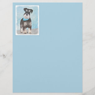 Schnauzer (Miniature) Peinture - Chien original mi