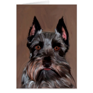 Schnauzer Miniature peinture couleur de l'eau