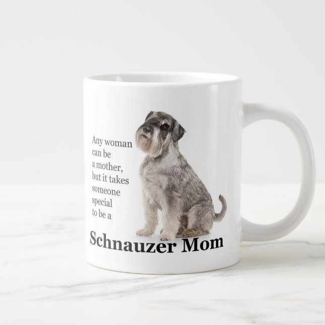 Schnauzer Mom Jumbo Mug (Droite)