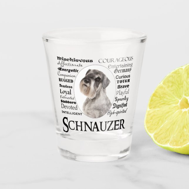 Schnauzer Traits de verre de tir (Devant)