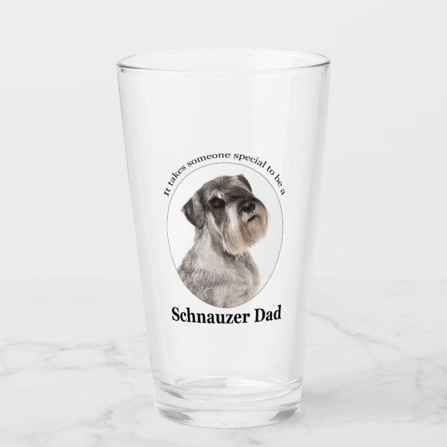 Schnauzer - Tumbler en verre papa (Devant)