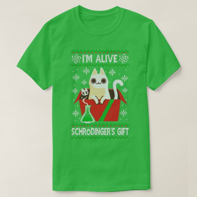 Schrdingers Cadeau de Noël laid Sweat Science ch (Design devant)