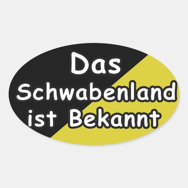 Schwaebisch Are Known Sticker (Devant)