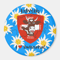 Schweiz Suisse Svizzera Svizra Suisse Magnet