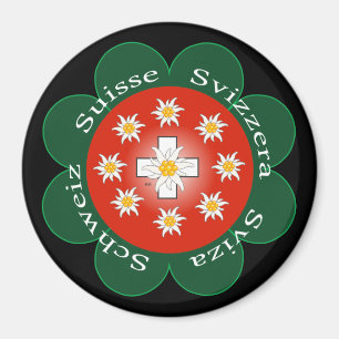 Schweiz Suisse Svizzera Svizra Suisse Magnet