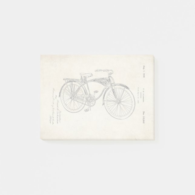 Schwinn Bicycle Patent Post-It Notes (Devant)