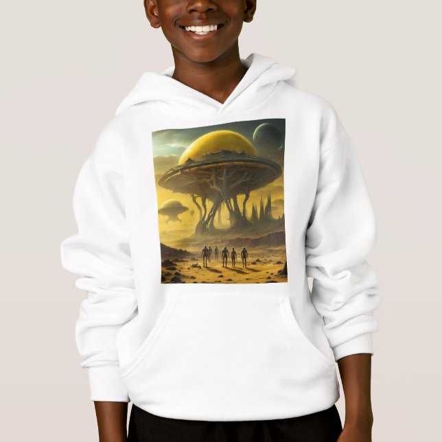 Sci-Fi Alien World View Planet Ufo Tower (Devant)