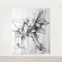 Sci-Fi Mecha Tapisserie murale d'art