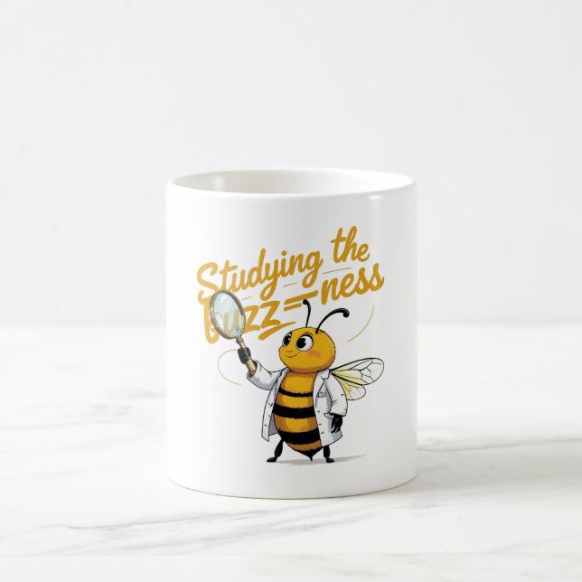 Science amusante Bee Mug - "Etudier la pudeur" (Centre)