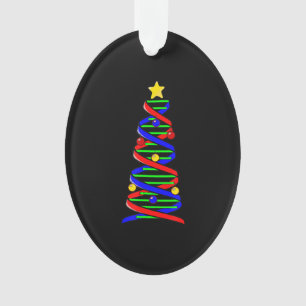 Science de la vie des arbres de Noël de l'ADN de 