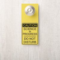 Science en cours affichette de porte
