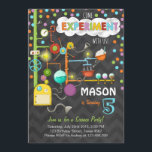 Science Experiment Anniversaire Fête Invitation<br><div class="desc">♥ Une façon idéale d'invitation vos invités à la fête d'anniversaire de votre petit!</div>