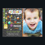 Science Experiment Anniversaire Fête Invitation<br><div class="desc">♥ Une façon idéale d'invitation vos invités à la fête d'anniversaire de votre petit!</div>