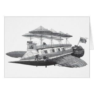 Science-fiction Steampunk vintage Éclipse de dirig