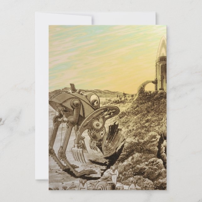 Science-fiction vintage : construction de planète  (Devant)